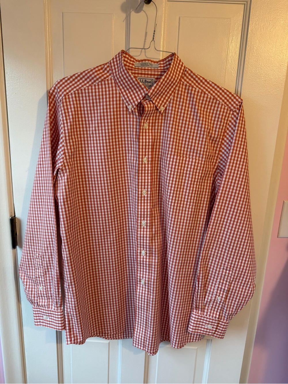 L.L. Bean Gingham Button-Down Shirt for Men
